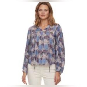 Flag &‎ Anthem Boho Paisley Blouse size Small NWT